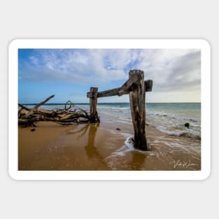 The Cattle Jetty, Observation Point, Point Nepean, Portsea, Mornington Peninsula, Victoria, Australia. Sticker